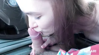 Outdoor Car Fuck With Petite Teen Natural Tits And Cum In Mouth