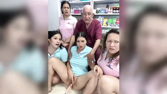 Old Doctor Wanted All Her Nurse To Be Kinky Infront Of Camera Masturbating Facing Each Other