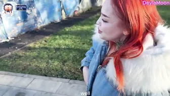 Risky Public Restaurant Sex - Cheating Wife with Big Natural Tits