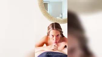 Eva Lovia, Pigtail babe sucking and titty cumshot