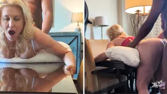 Cheating Hot Wife BlackMail By BBC Pounding Her Ass In Humiliate Pose
