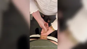 Studentnorway, Hotwifehanna, Risky Quickie In The Public Bathroom
