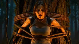 Lara Croft Captured by the Colossus Tribe
