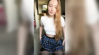 Georgiastonex, Sucking On A Dildo In Plaid Skirt