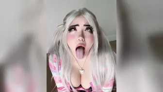 Angelicat, Shaking Her Boobs And Ahegao Face