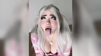 Angelicat, Shaking Her Boobs And Ahegao Face