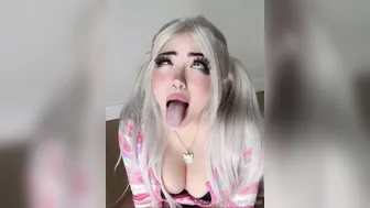 Angelicat, Shaking Her Boobs And Ahegao Face