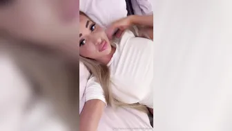 Iselin Michelsen, Blonde Supermodel Playing With Her Pussy In Bed
