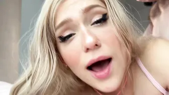 Dirty Talking Ahegao Girl Takes Deep Anal + Deepthroat & Licks Cum