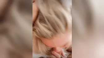Julia Nyland, Blonde Norwegian Babe Sucking Cock Until She Takes A Thick Facial