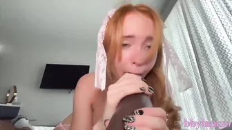 Zoey Luna Gets Wrecked: Picante Redhead Horny Teen Try On a Monster BBC — NSFW Bomb