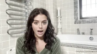 Emily Black Ignites: Caliente Bathroom Black Dildo Fuck — Full revealed Inside