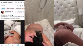 Camilla Araujo Blows Up: XXL Amateur Shower Homemade Sextape — Click & Drool
