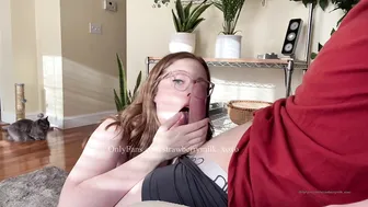Strawberrymilk_Xoxo, Redhead Girlfriend In Glasses Getting Hot Cum All Over Her Body