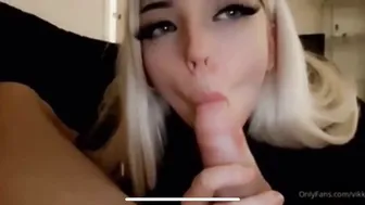 Vikkzy, Norwegian Blonde Babe Sucking Cock