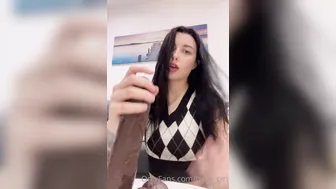 Hexx_Girl, Stroking A Huge Black Dildo