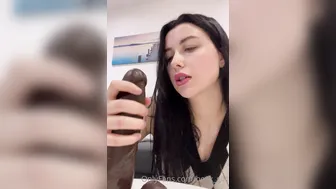 Hexx_Girl, Stroking A Huge Black Dildo