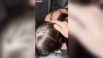 Hexx_Girl, Goth Girl Giving A Blowjob In The Car Backseat