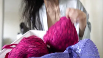 Funsized-Toy, Teasing Her Sexy Silk Lingerie Try On Haul
