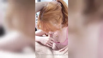 Strawberrymilk_Xoxo, Fucking A Big White Cock With A Creampie Finish