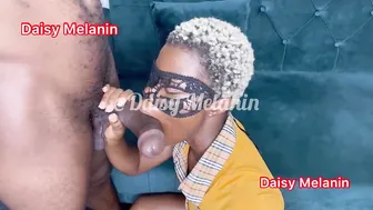 Daisy Melanin, Riding A Creamy Big Black Cock In A Yellow Shirt