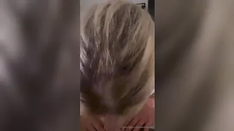 Emisecrets, Deepthroating A Big White Dildo