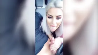 Nicci Azzy, Blonde Swedish Slut Handjob Cumshot Compilation
