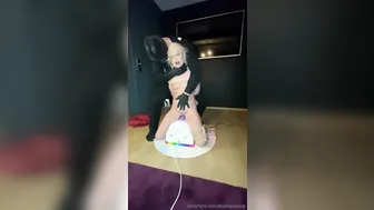 Tiednpied, Tied Up Swedish Girl Riding A Sybian Sex Machine