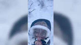 Uwucutedemon, Swedish Babe Sucking Cock In The Snow