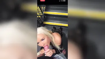 Belleolivia3, Blowjob And Fingering In The Apartment Stairwell
