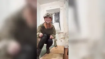 War Time Horny Pussy Relief: Russian Soldier Stuffs Mortar Shell Inside
