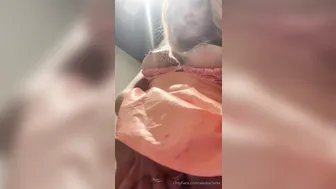Alaska Clarke, Fingering And Masturbating In The Public Toilet