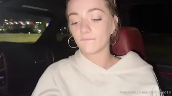Autumnreed18, Sucking And Swallowing Hot Cum In The Car Backseat