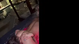 Mariella Mae, Emilyrayxo, Three Very Wet Lesbians In The Outdoor Jacuzzi