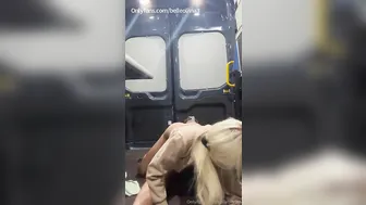 Belleolivia3, Blonde Slut Sucking And Fucking Behind The Van