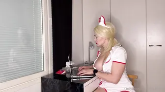 Marjusca, Dominating Thick Nurse Spreading And Teasing Her Wet Pussy
