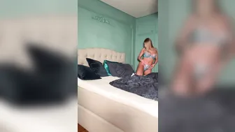 Alva Sjoberg, Blonde Norwegian Babe Rubbing Her Soaked Pussy In Blue Lingerie