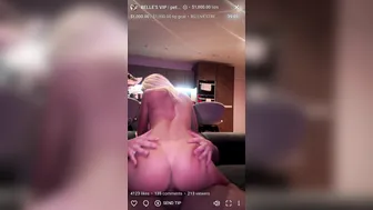 Belleolivia3, Blonde Camgirl Riding Cock Live On Stream Until She Cums