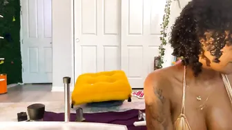 Missbnasty, Ebony Camslut Drilling Her Ass With A Fat Dildo Until It Gapes