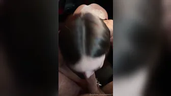Mewslut, Riding A Big Cock In The Car Backseat Until He Covers Her Face