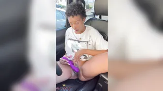 Missbnasty, Pantless Vibrating Her Pussy In A Busy Parking Lot Until She Almost Gets Caught