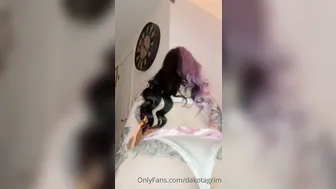 Ravengriim, Goth Lady Teasing Hard In Sailor Moon Lingerie Until She’s Soaked