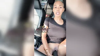 Missbnasty, Sneaky Dildo Banging In A Busy Parking Lot Until She Cums In Public