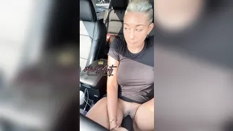 Missbnasty, Sneaky Dildo Banging In A Busy Parking Lot Until She Cums In Public