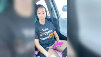 Missbnasty, Quickie Vibrator Masturbation Going Through A Car Wash Until She Squirts