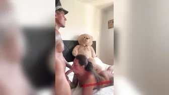 Sweet Cream on His Fat Cock, Then a Mouthful of Cum