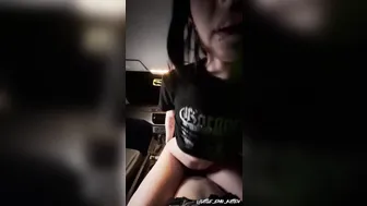 Little_Emo_Kitten, Emo Goth Girl Riding Cock In The Car Until He Fills Her