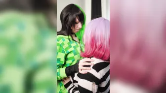 Little_Emo_Kitten, Two Horny Lesbian Girls Eating Pussy Standing Until Their Legs Shake