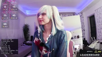 Little_Emo_Kitten, Gawr Gura Cosplay Masturbating Live Until She Cums On Stream