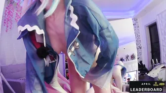 Little_Emo_Kitten, Gawr Gura Cosplay Masturbating Live Until She Cums On Stream